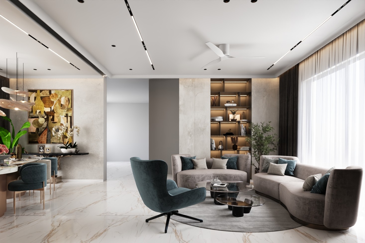 Image of Zen dining space